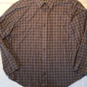 Men’s XL Flannel button down casual shirt Grays
